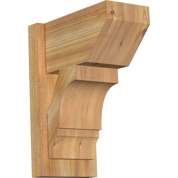 Ekena Millwork Balboa Slat Rough Sawn Outlooker, Western Red Cedar, 8"W x 14"D x 18"H OUT08X14X18BOA06RWR - main